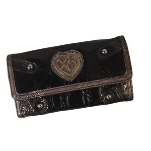 XOXO Chic Black and Silver Women's Wallet